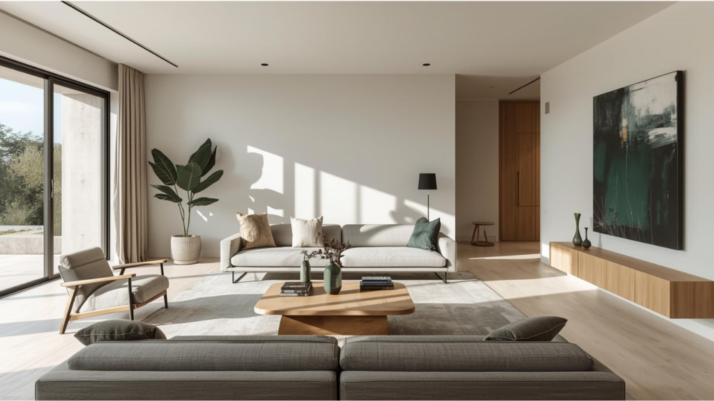 aesthetic home design with custom furniture