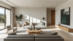 aesthetic home design with custom furniture