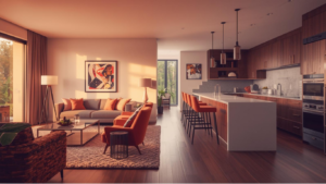 modern kitchen interior with custom design