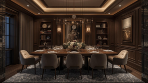 how to design a custom dining room interior